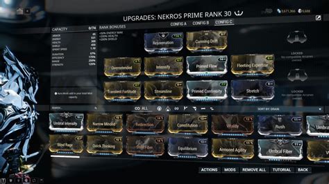 INMORTAL DESECRATE NEKROS PRIME BUILD (No Energy Needed) My personal build to farm with , most people use other builds to use the 4 abilities but i just want to use DESECRATE and be harded to kill. . Nekros prime build